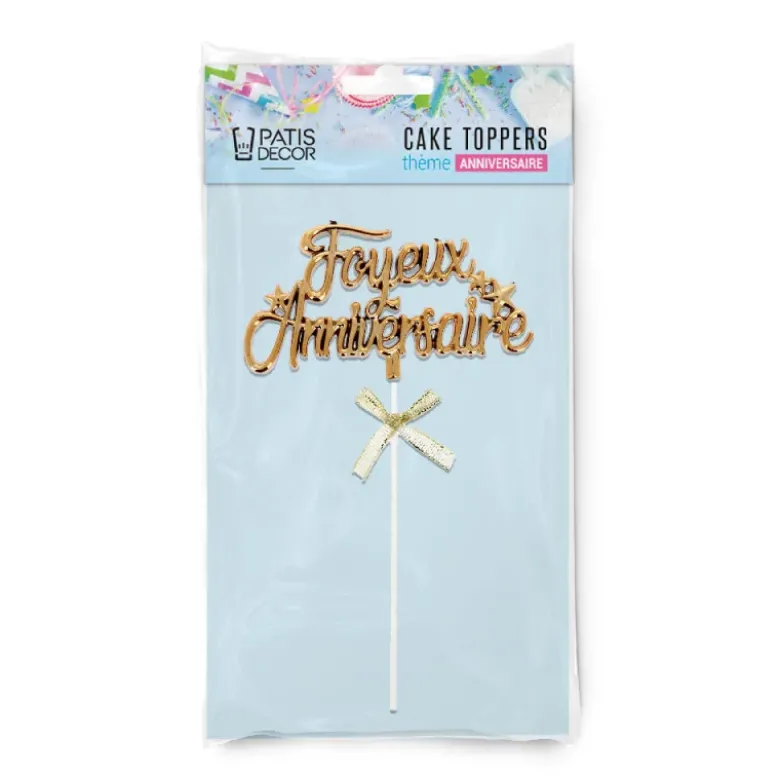 Cake topper "Joyeux anniversaire"