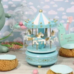 Carrousel musical bleu
