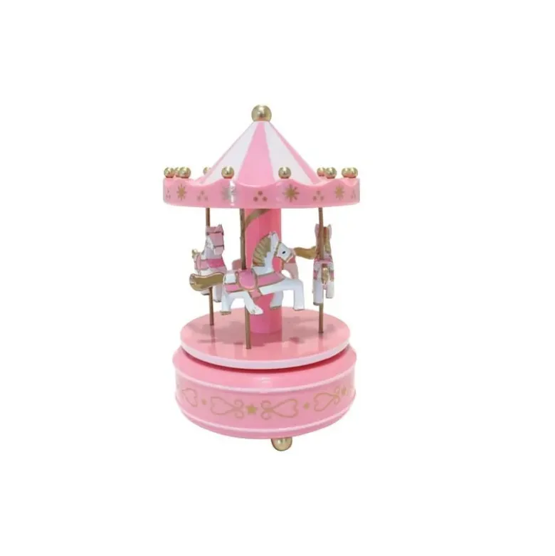 Carrousel musical rose