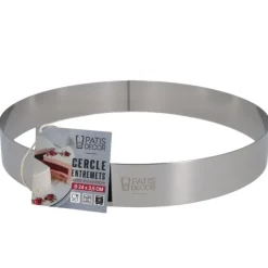 Cercle à entremets inox H 3,5 cm Ø 24 cm