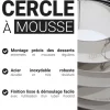 Cercle à mousse inox H 4,5 cm Ø 6 cm