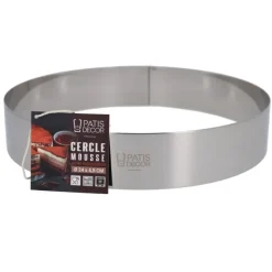 Cercle à mousse inox H 4,5 cm Ø 24 cm