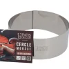 Cercle à mousse inox H 4,5 cm Ø 12 cm