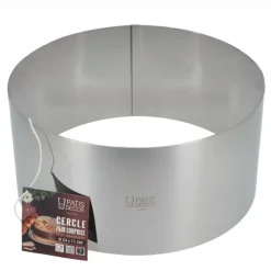 Cercle à pain surprise inox H 11 cm Diam 24 cm