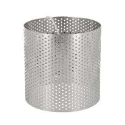Cercle perforé rond en acier inoxydable rond - Ø 8 cm