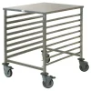 chariot de fermentation inox 60x80 cm entrée 600 8 niveaux