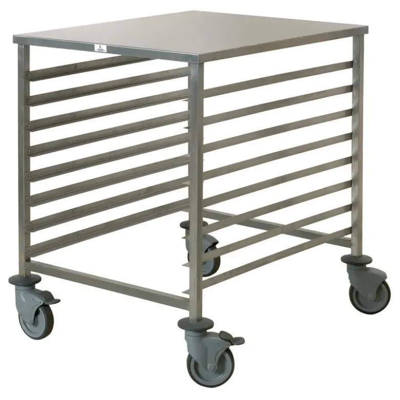 chariot de fermentation inox 60x80 cm entrée 600 8 niveaux