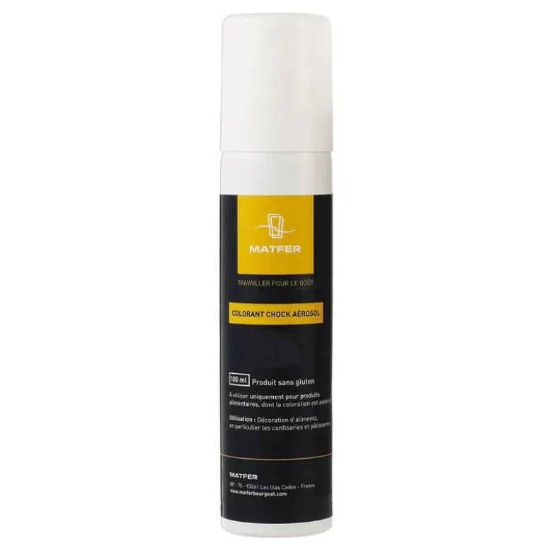Chock spray pour décors en chocolat bleu ciel 100 ml