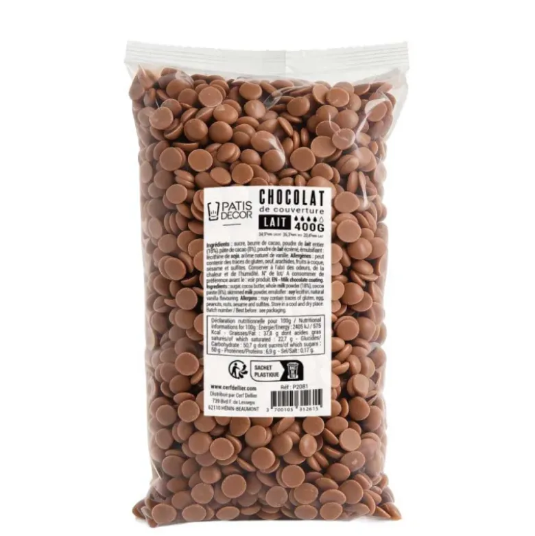 Chocolat au lait de couverture