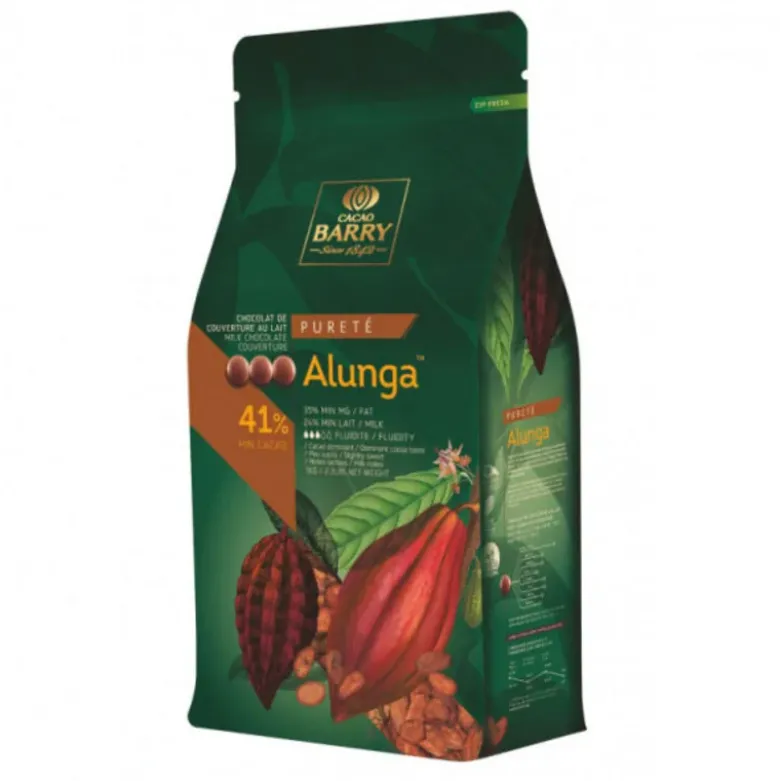 Chocolat de couverture au lait Alunga 41 % 1 Kg