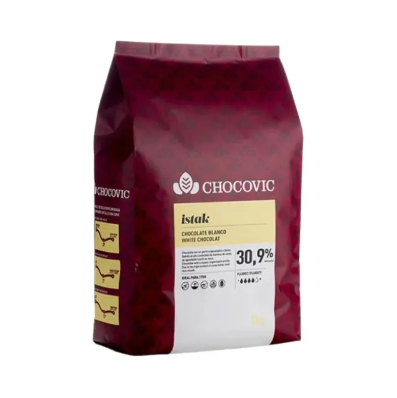Chocolat de couverture Blanc Istak Chocovic - 5 kg