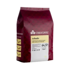 Chocolat de Couverture Noir Tobado Chocovic 64,5 % 5 kg