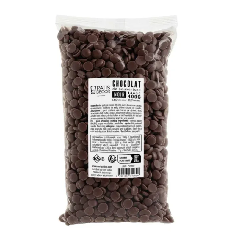 Chocolat noir de couverture