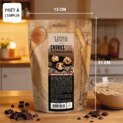 Chunks 3 chocolats - 250g