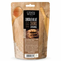 Chunks de chocolat au lait - 25% de cacao - 250g