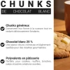 Chunks de chocolat blanc - 20% de cacao - 250g