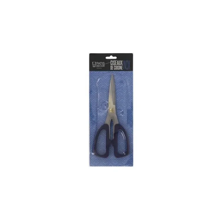 Ciseaux de cuisine inox bleus