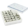 Coffret 26 douilles décors inox