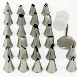 Coffret 26 douilles décors inox