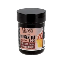 Colorant en gel marron - 30 g