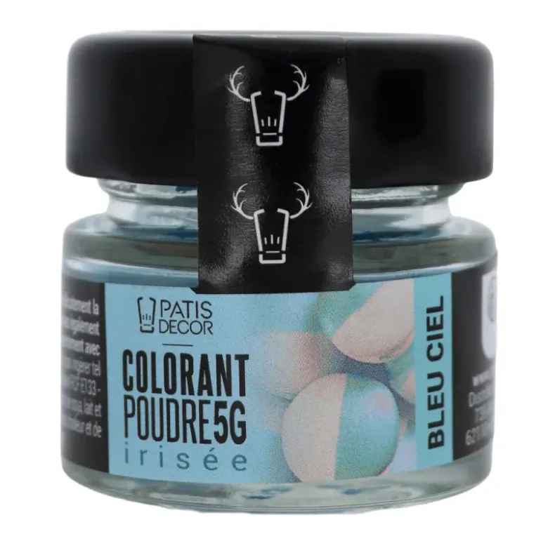 Colorant en poudre irisé bleu ciel - 5 g