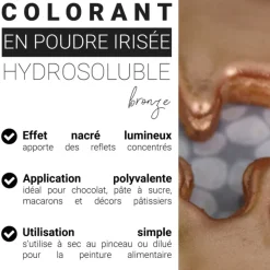 Colorant en poudre irisé bronze - 5 g