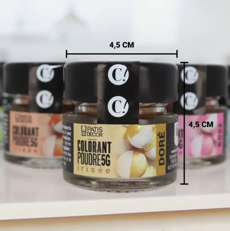 Colorant en poudre irisé doré - 5 g