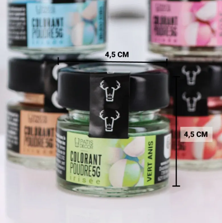 Colorant en poudre irisé vert anis - 5 g