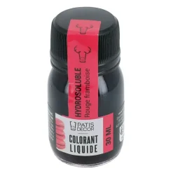 Colorant liquide hydrosoluble rouge framboise 30 ml