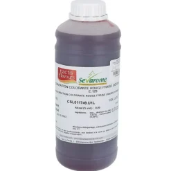 Colorant liquide hydrosoluble rouge fraise 1L