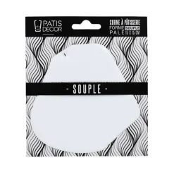 Corne à pâtisserie souple en polypropylène, forme pâle 15 x 15 cm