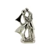 Couple de mariés argent baiser 27 cm