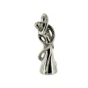 Couple de mariés argent enlacés 28,5 cm