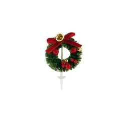 Couronne de Noël sur pique