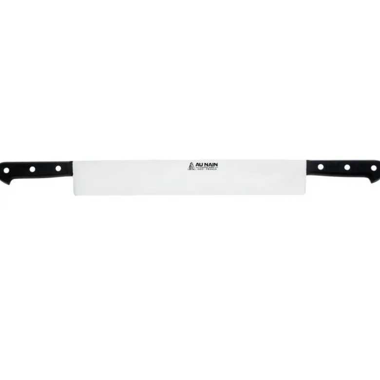 couteau à fromage 2 mains lame inox 40 cm