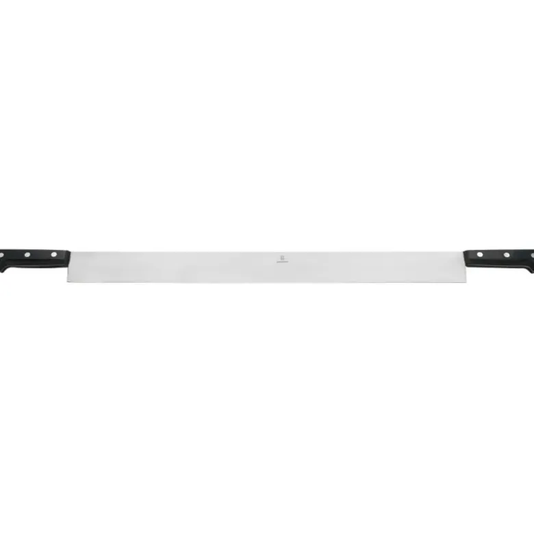 couteau à fromage 2 mains lame inox 63 cm
