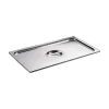 couvercle inox avec poignée GN 1/4 - pour bac gastronorme sans anse