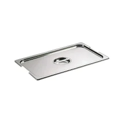 couvercle inox avec poignée GN 1/1 - pour bac gastronorme avec anses fixes ou escamotables