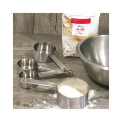 Cuillères à mesure inox assorties (x4)