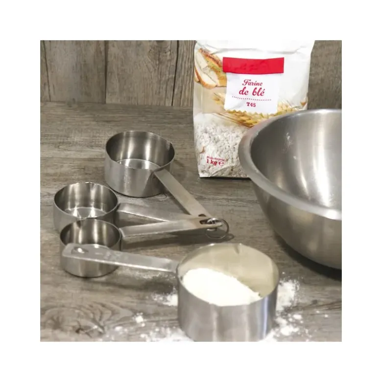 Cuillères à mesure inox assorties (x4)