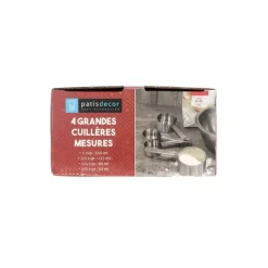Cuillères à mesure inox assorties (x4)