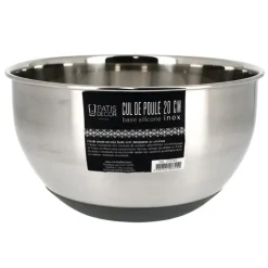 Cul-de-poule inox Ø 20 cm base silicone