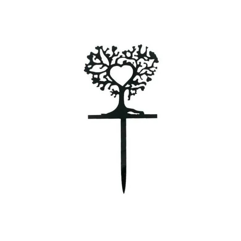 Cupcake Toppers Arbres cœurs (x 8)