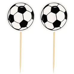 Cupcake Toppers Ballon de Foot (x 25)
