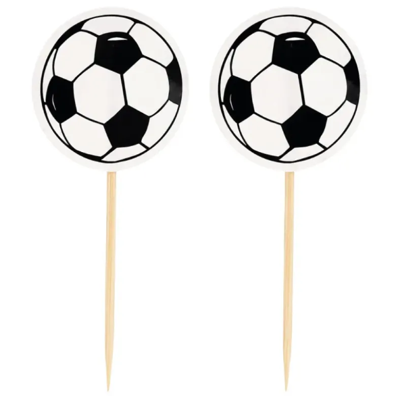 Cupcake Toppers Ballon de Foot (x 25)
