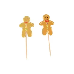 Cupcake Toppers Bonshommes Pain d'Epices (x12)