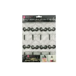 Cupcake Toppers Moustaches (x 8)