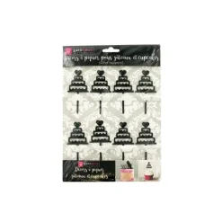Cupcake Toppers Pièces montées (x 8)