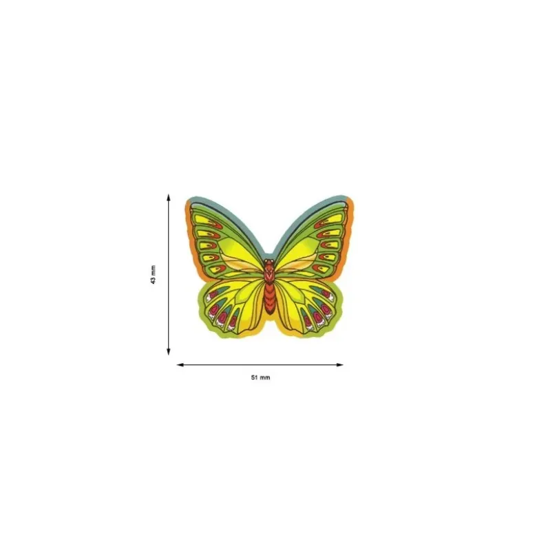 Décor azyme papillons assortis (x260)