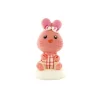 Décor comestible Lapin Rose Assis